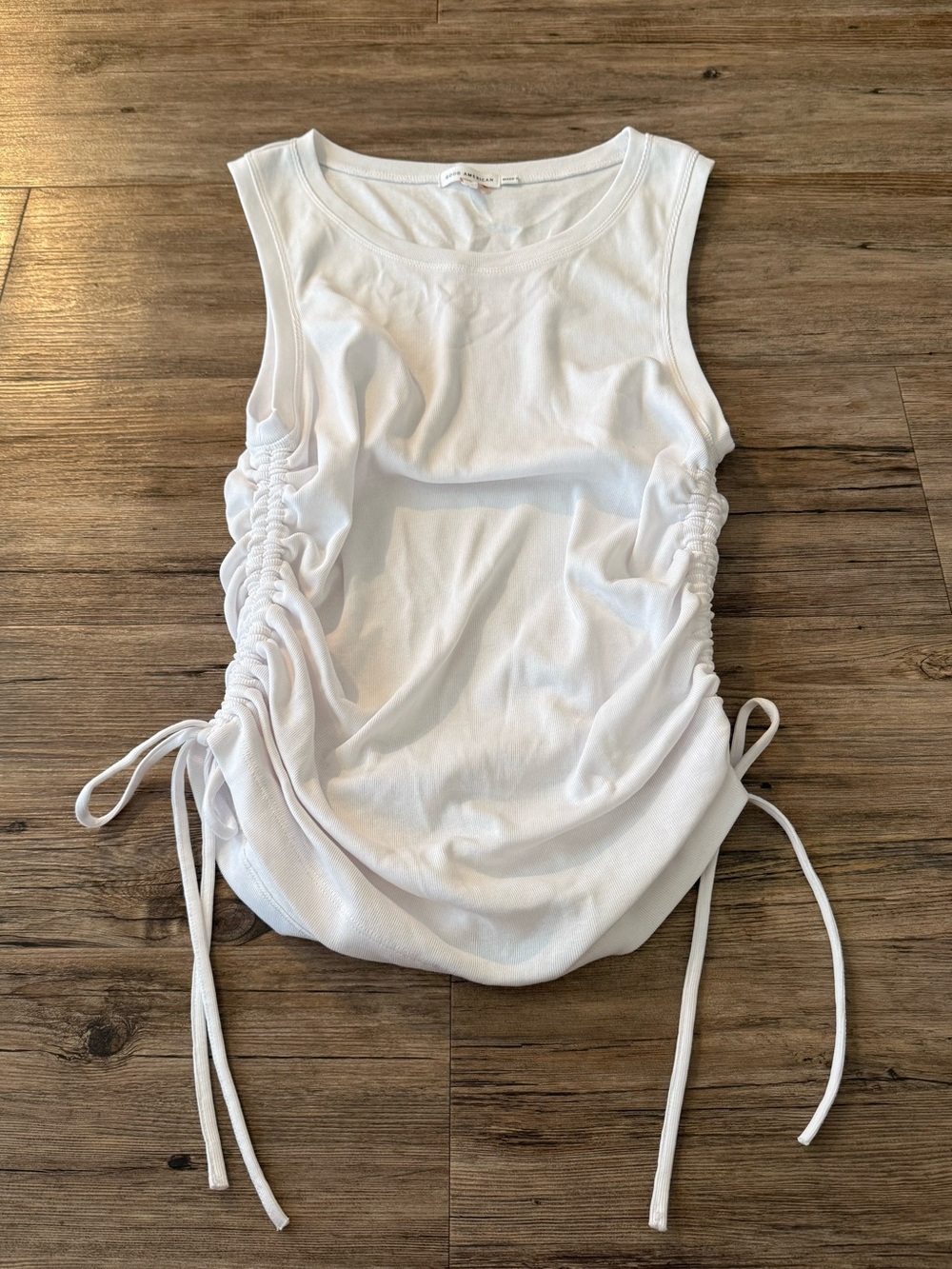 NWOT Good American Ruched Tank - Picture 3 of 5